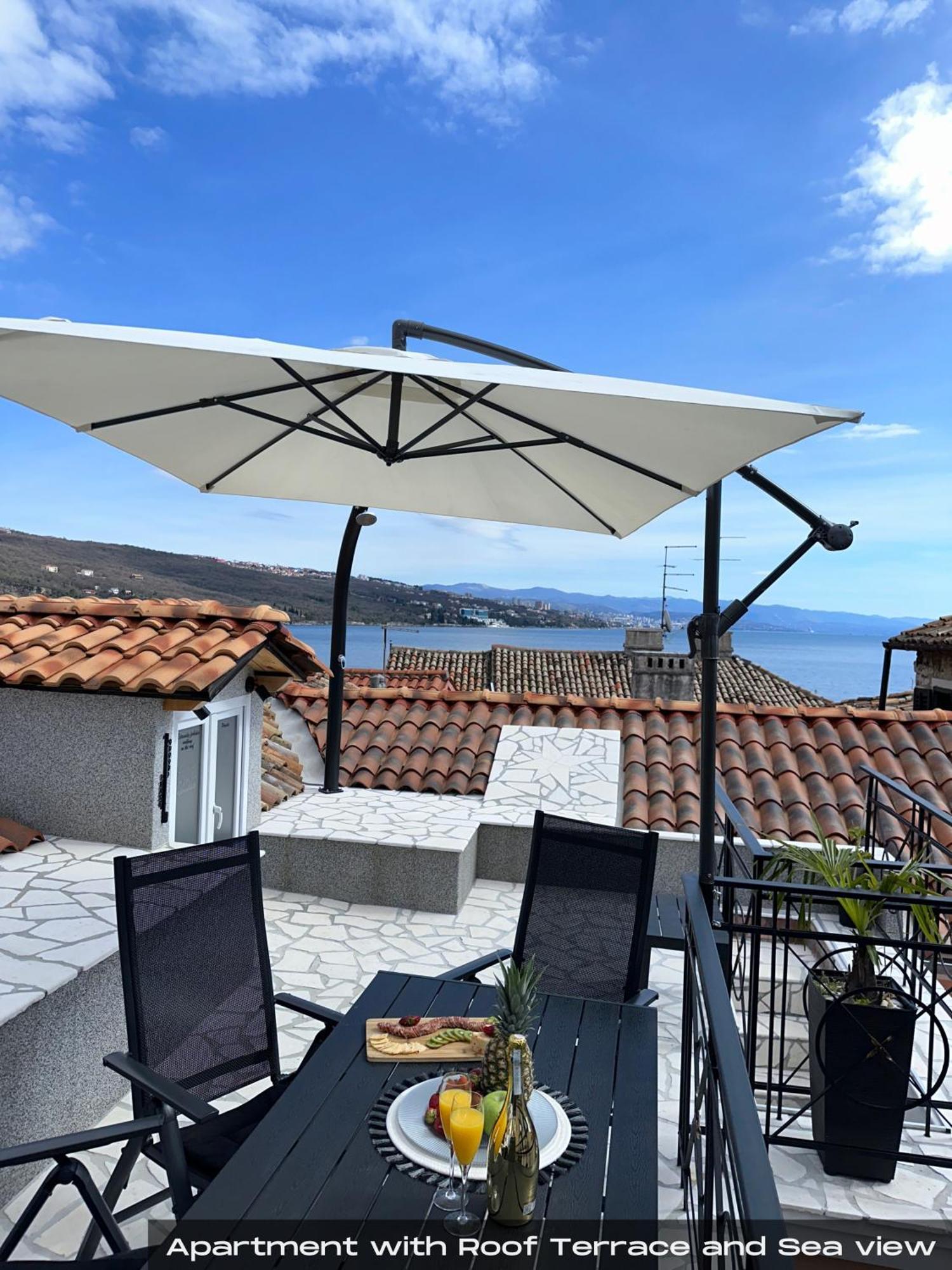 Villa Volos With Roof Terrace, Sea View, Free Private Parking Опатия Экстерьер фото