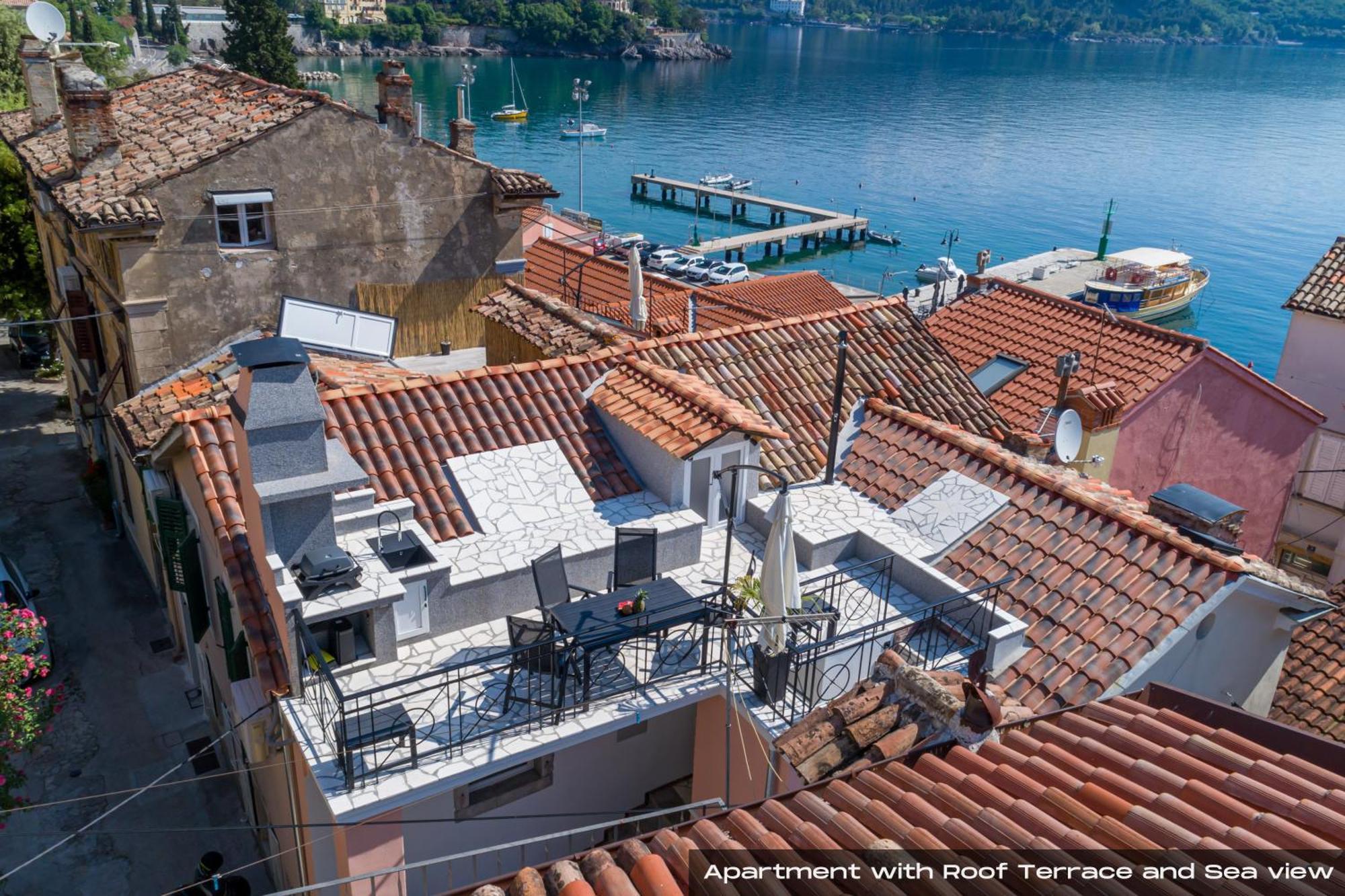 Villa Volos With Roof Terrace, Sea View, Free Private Parking Опатия Экстерьер фото